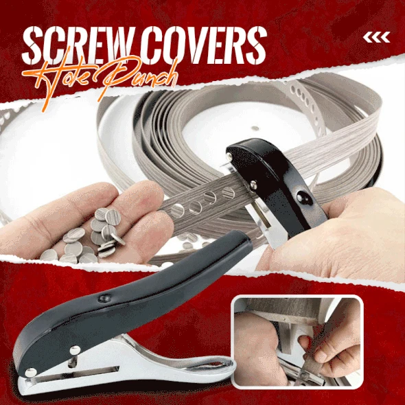 Metal Screw Covers Hole Punch 8mm Aperture Round Punch Pliers Credit