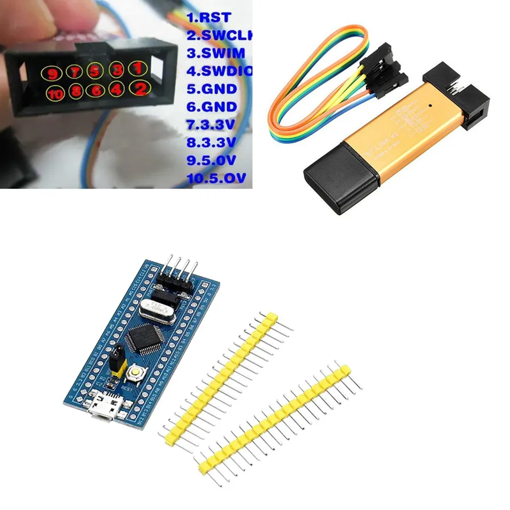 Минимальная макетная плата системы STM32F103C8T6 STM32 JLink V2 Mini STM8 модуль погрузчика