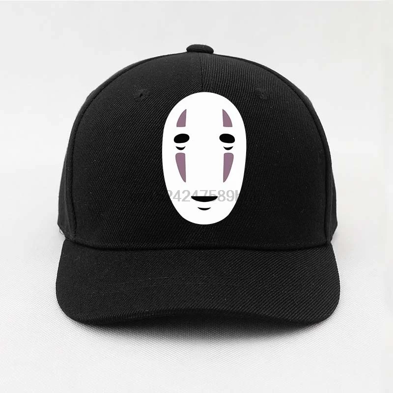 Studio Ghibli Унесенные призраками бейсболки без лица мужские летние однотонные шапки Регулируемая Кепка