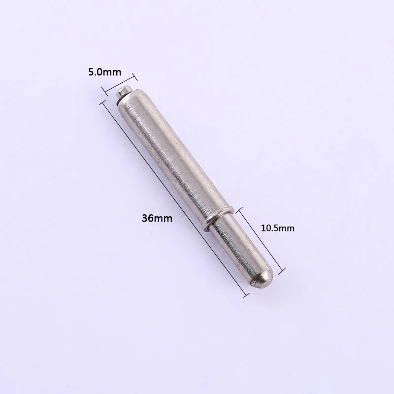 10/50PCS GP-2D Nickel Plated Round Head Positioning Needle Spring Elastic Test Probe Iron Nickel Dowel Dia 5.0mm Length 36mm