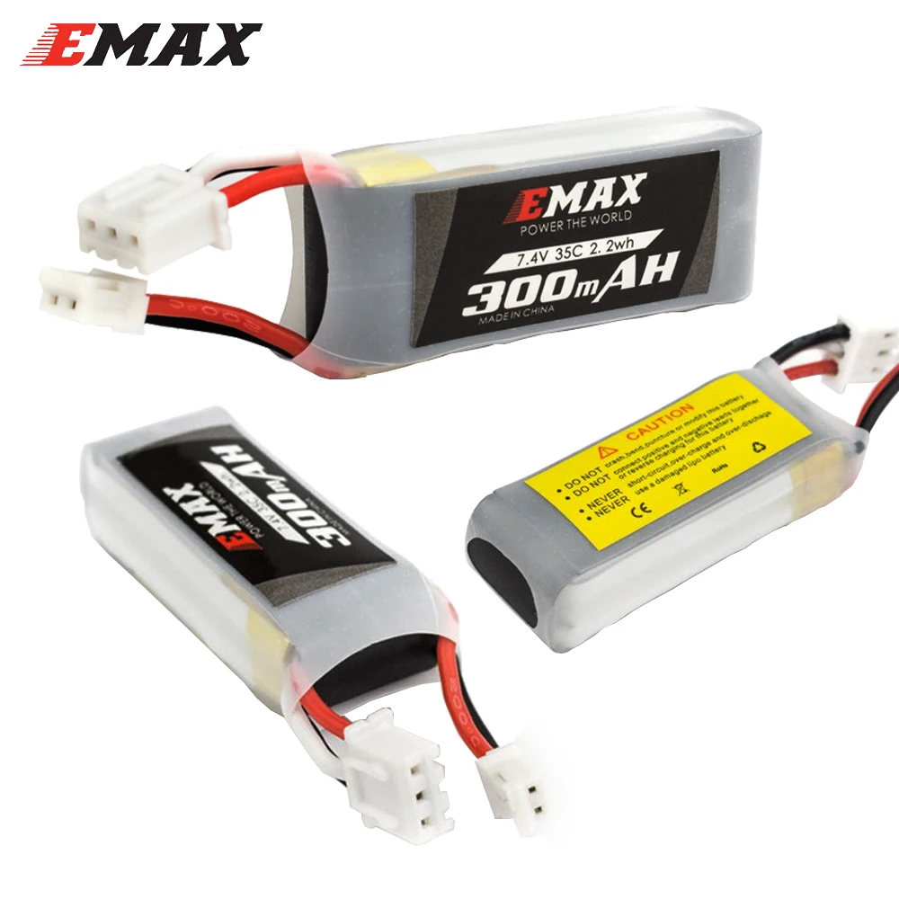 RC батарея, Emax 7,4 V 2S 300MHA 35C 2.2wh литий-полимерный аккумулятор для Emax TinyhawkS/Мини FPV гоночный Дрон