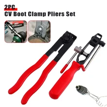 

2pcs Auto CV Joint Boot Clamps Pliers and Cutter Ear Type Banding Tool Set Car