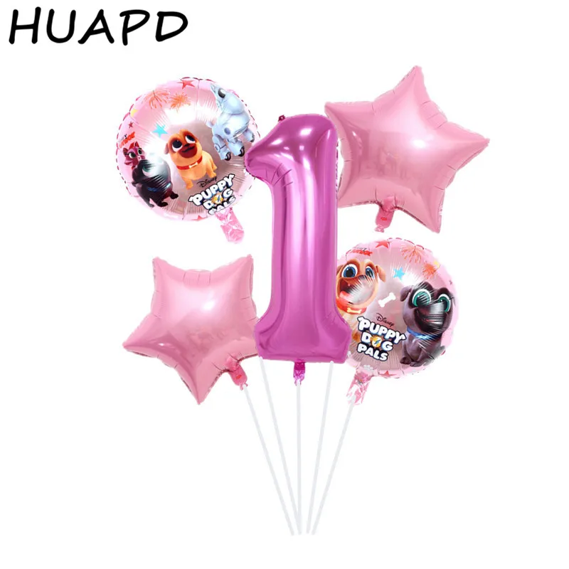 Новинка, 5 шт./партия, воздушные шары для щенков и собак, 32 дюйма, воздушный шар с номером, для малышей, для первого дня рождения, воздушные шары для украшения, игрушки для детей, вечерние игрушки для собак