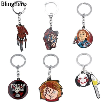 

Blinghero Horror Ghost Pendant Keychain Key Chain Cool Personality Keyring Key Holder Gift Jewelry Accessories BH0632