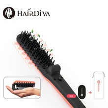 HairDiva Волшебная Складная Ионная Щетка для волос портативная электрическая расческа для выпрямления волос путешествия выпрямитель для волос анти ожоги функция