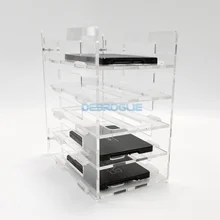 Мобильный жесткий диск стойка для хранения кронштейнов 2,5 дюймов Чехол для жесткого диска прозрачная стойка многослойный Чехол для жесткого диска