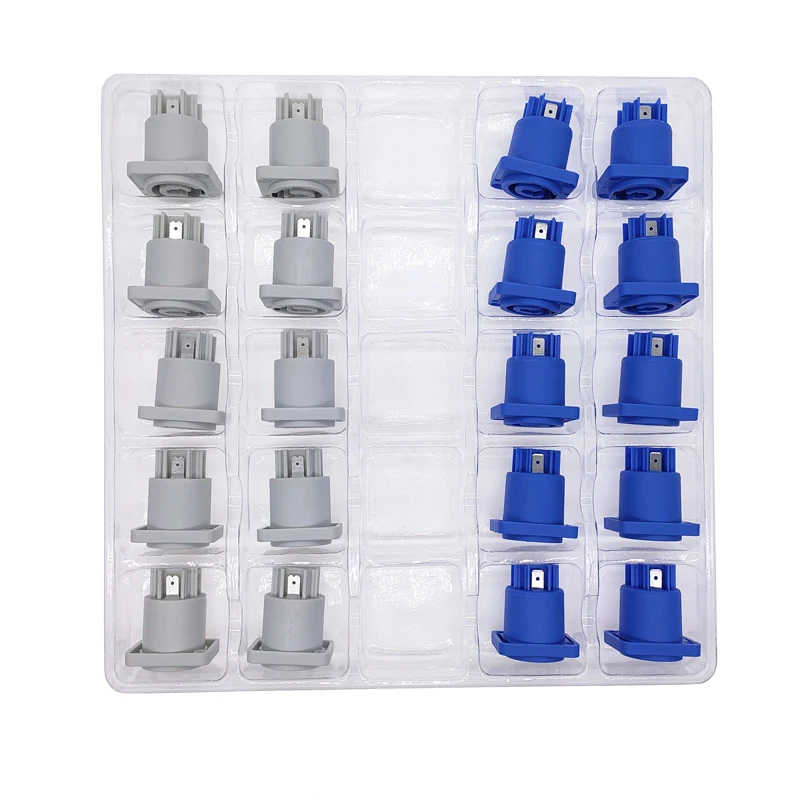 10 Set Connettori Di Alimentazione Professionali Powercon - 3 Pin, 250V 20A, Maschio E Femmina, Per Luci E Audio