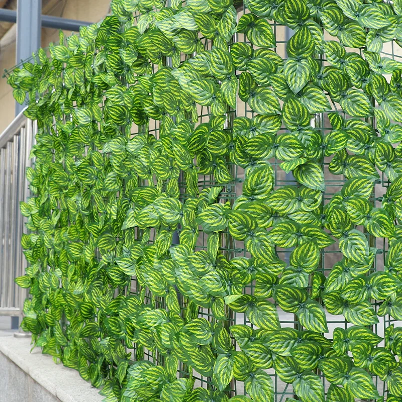 Artificial Leaf Privacy Fence Roll garden fence artificial fence panels Wall Landscaping Fence Privacy Screen Outdoor Garden Backyard Balcony