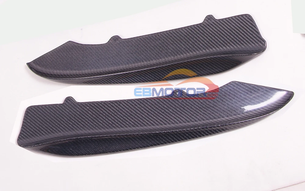 ebmotor-com Real Carbon fiber Rear Bumper Side Splitter Spoiler EXTENSIONS 1pair for BMW E92 E93 2D M3 Model 08-13 12