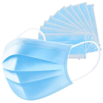 

Mask Disposable Nonwoven 3 Layer Ply Filter Mask 50Pcs mouth Face mask filter safe Breathable dustproof Protective masks