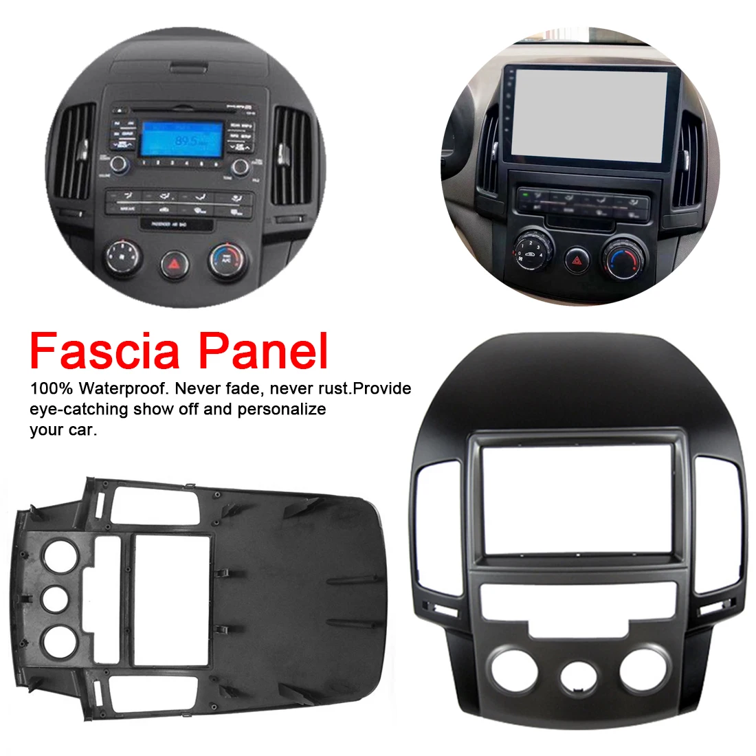 

2 Din Car Stereo Radio Fascia Panel Frame Kit for Hyundai I30 2009 Car Accessory