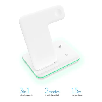 

Wireless Charger Quick Charge Dock For Samsung S10 S20 Fast Charging Stand Pad For IWatch For IPhone SE2 11 Pro XS Max XR X 8