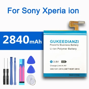 

GUKEEDIANZI LIS1485ERPC 2840mAh Phone Battery For Sony Xperia ion LT28 LT28H LT28i LT28a Mobile Phone Replacement Battery