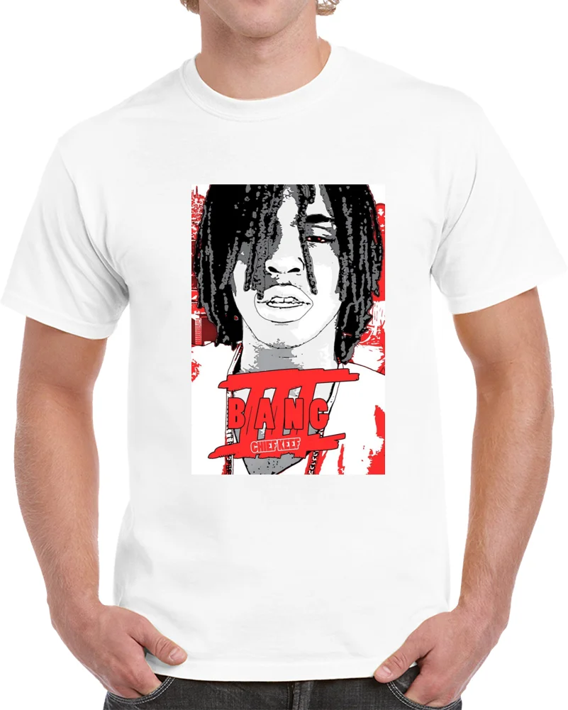 Мужская футболка Chief Keef Bang 3 Rap Music женская и | одежда