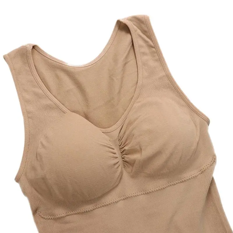 CXZD Plus Size Bra Tank Top Women Body Shaper Removable Shaper Underwear Slimming Vest Corset Shapewear body shaper