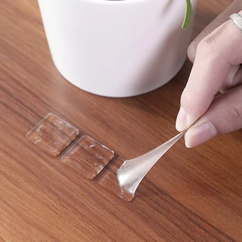 

70 Pcs Gripping Anti Slip Gel Pads Sticker Sticky Reusable for Home Kitchen Car Holder _WK