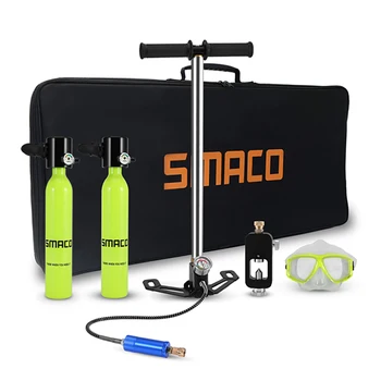 

SMACO 0.5L Portable Mini Scuba Oxygen Cylinder Air Tanks Diving Equipment For Snorkeling Underwater Breathing Pump Bag