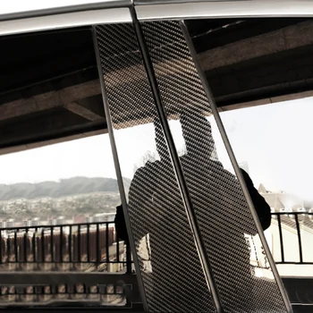 

6PCS Car Real Carbon Fiber Window B-pillar Molding Cover Trim For Benz C/E/GLC/GLA/GLE Class W205 W213 X253 W117 W156 W166 W204