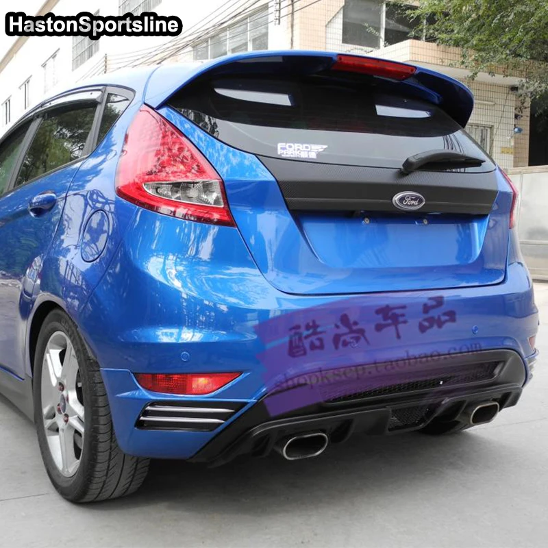 Диффузор для заднего бампера Fiesta MK7 ST Style ABS Ford 2 выхлопная труба экспорт 2008 2012|rear