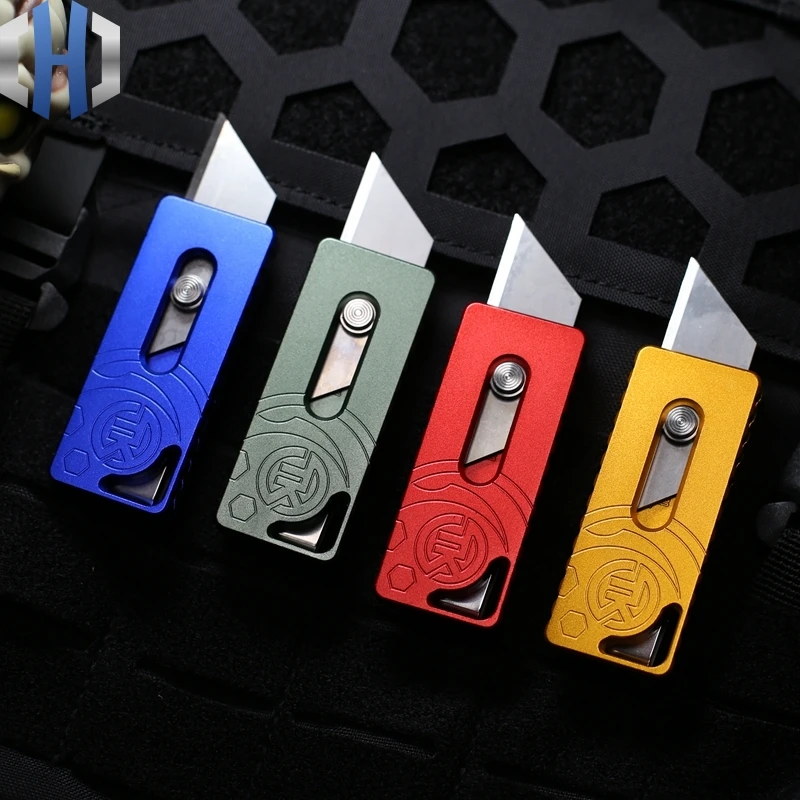 Two Step Paper Cutter Outdoor Field Survival Tool Knife Cut Open Express EDC Pocket Knife