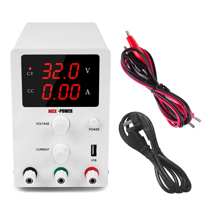  USB Regulated 60V 5A DC Switching Adjustable Lab Power Supply Laboratory 120V 30V 10A Voltage Regul