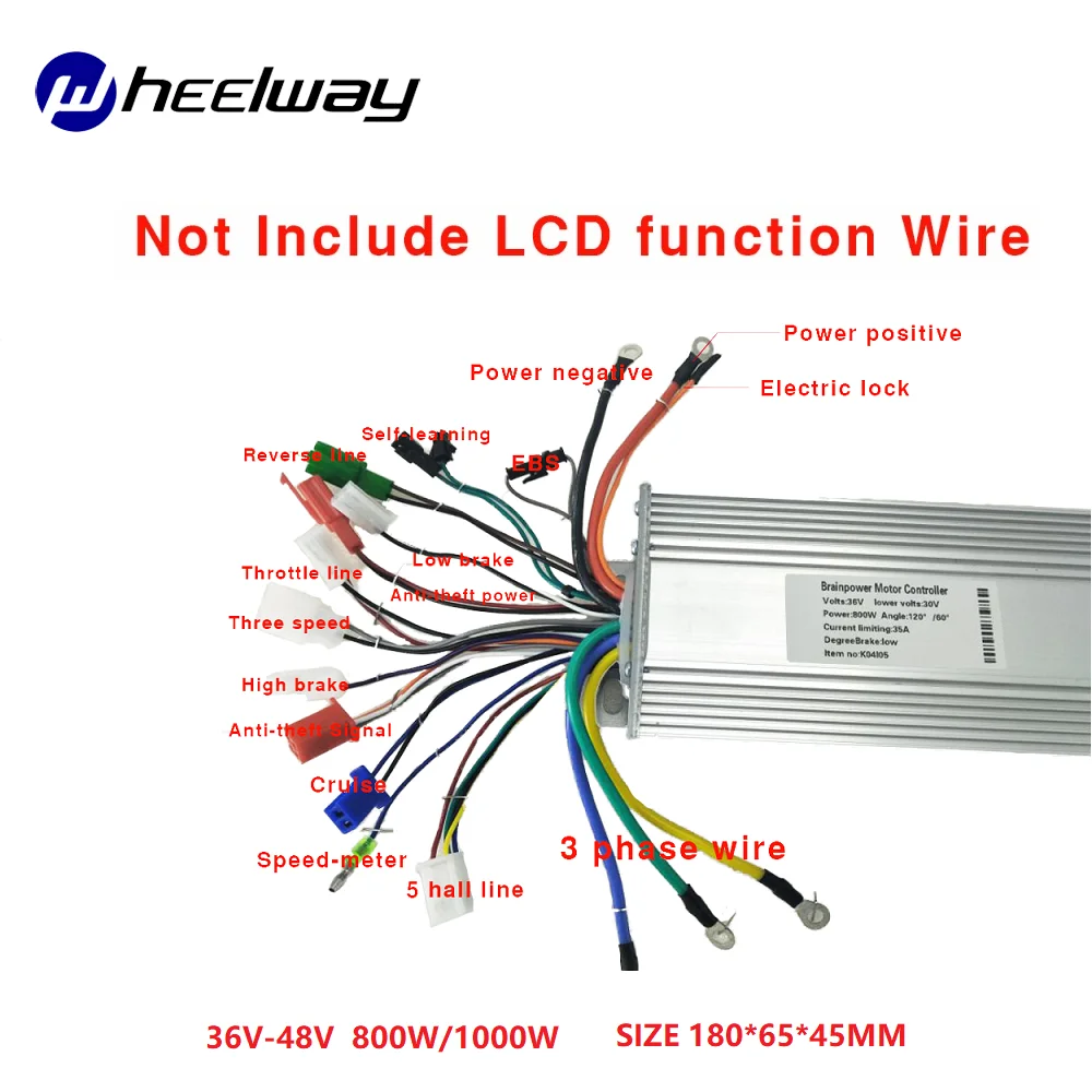 36 V/48 V 800W 1000W MOFSET бесщеточный контроллер BLDC контроллер электронной велосипед Скутер регулятор вентильного двигателя