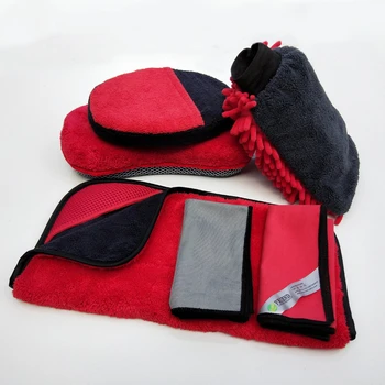 

Car Wash Cleaning Kit Microfiber Car Detailing Washing Tools Towels Blush Sponge Wash Glove