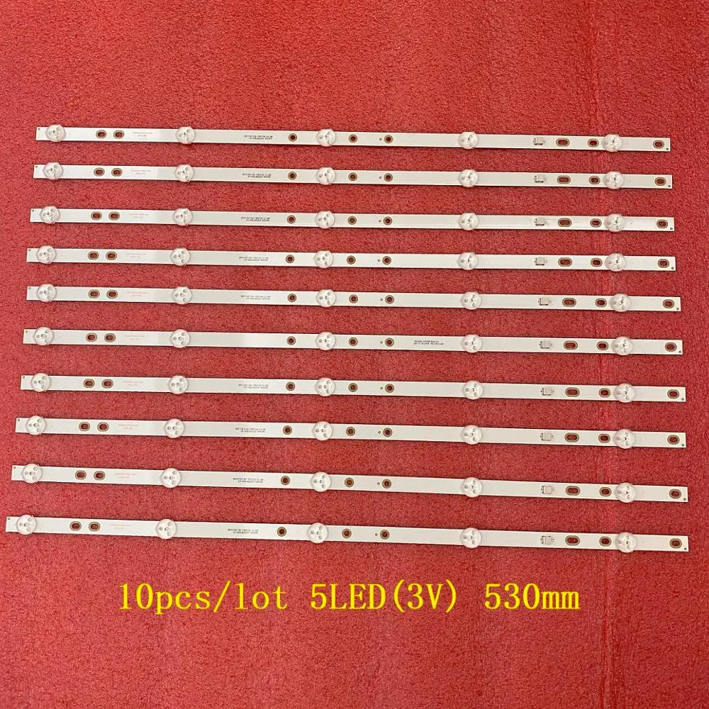 10 шт./лот 5LED(3V) 530 мм светодиодный Подсветка полосы для Берд TI5510DLEDDS 2W2006 DS55M7800 01 DS55M78