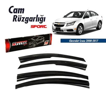 

Rain Window Visor Wind Deflectors For Chevrolet Cruze Sedan 2008-2017 Piano Black 4 pcs