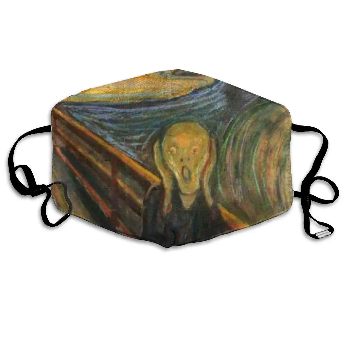 Маска с принтом The Cry от Edvard Munch дышащая Регулируемая Ветрозащитная маска для рта