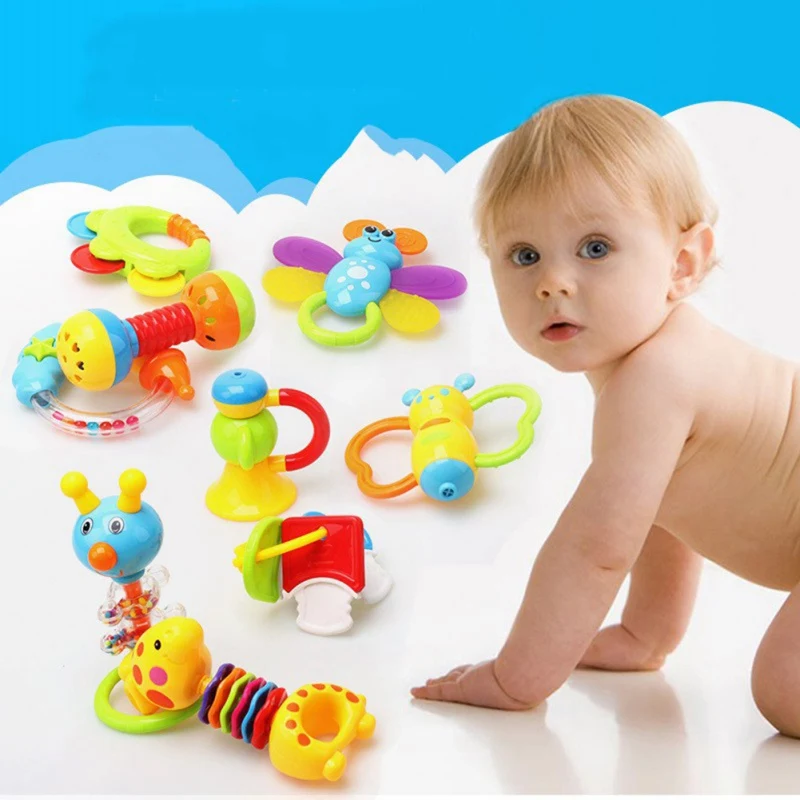 

Infant Baby First Grasping Rattle Teether Rattle New Design Plush Baby Toy Animal Hand Bells Kids Rattle ToysÂ