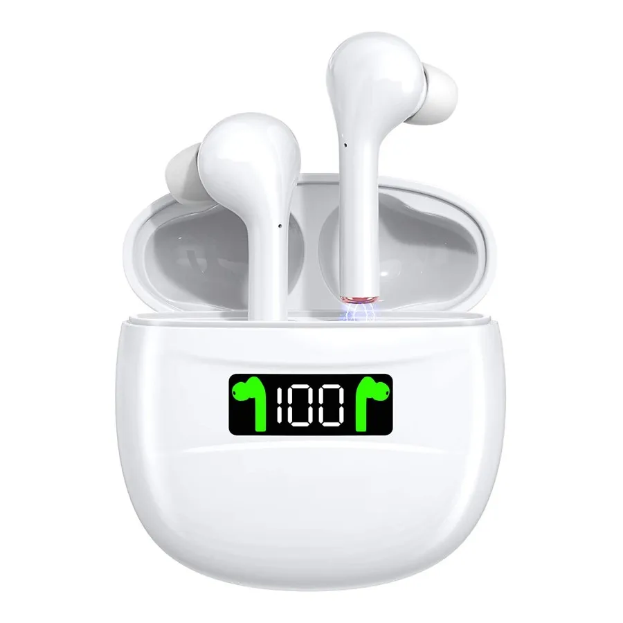 TWS беспроводные наушники Bluetooth 5 0 IPX7 водонепроницаемые со светодиодным дисплеем HD