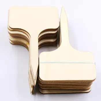 

50Pcs Mini Wooden Flower Plant Sign Label Growing Tag Maker Planting Accessory Gardening Tool