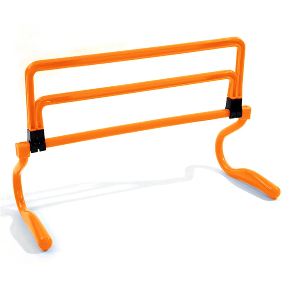 Foldable Detachable Teenager Football Training Obstacle Frame Adjustable Height Training Sensitive Speed Football Training Tool - Color: orange