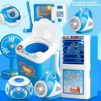 

Kids Children Role Play Toys Set Simulation Home Mini Appliances Kitchenware Refrigerator Table Lamp YH-17