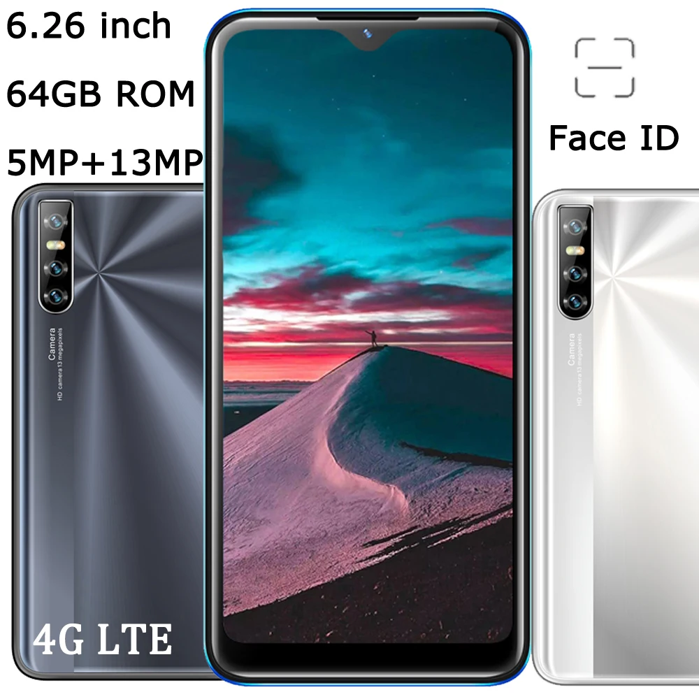 Смартфон S9 4 + 64 ГБ 5 13 МП 6 26 дюйма Face Id Android | Мобильные телефоны и аксессуары