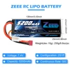 2units Zeee 5200mAh 7.4V 50C Lipo Batteries for RC Car 2S RC Lipo Battery with Deans Plug For RC Car Truck Helicopter Boats ► Photo 3/6