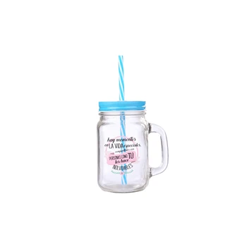 

Lot 30 Glass Jars with Cane phrases Blue-Details and gifts for weddings, christening suits, communions, birthday and holiday.