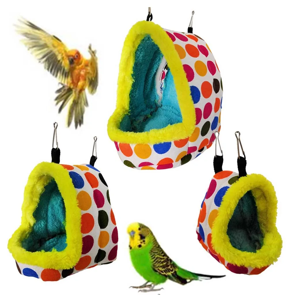 Bird Cage Hot Bed House Winter Warm Hanging Cave For Parakeet Hamster Squirrel New 2020 jaulas para aves | Дом и сад