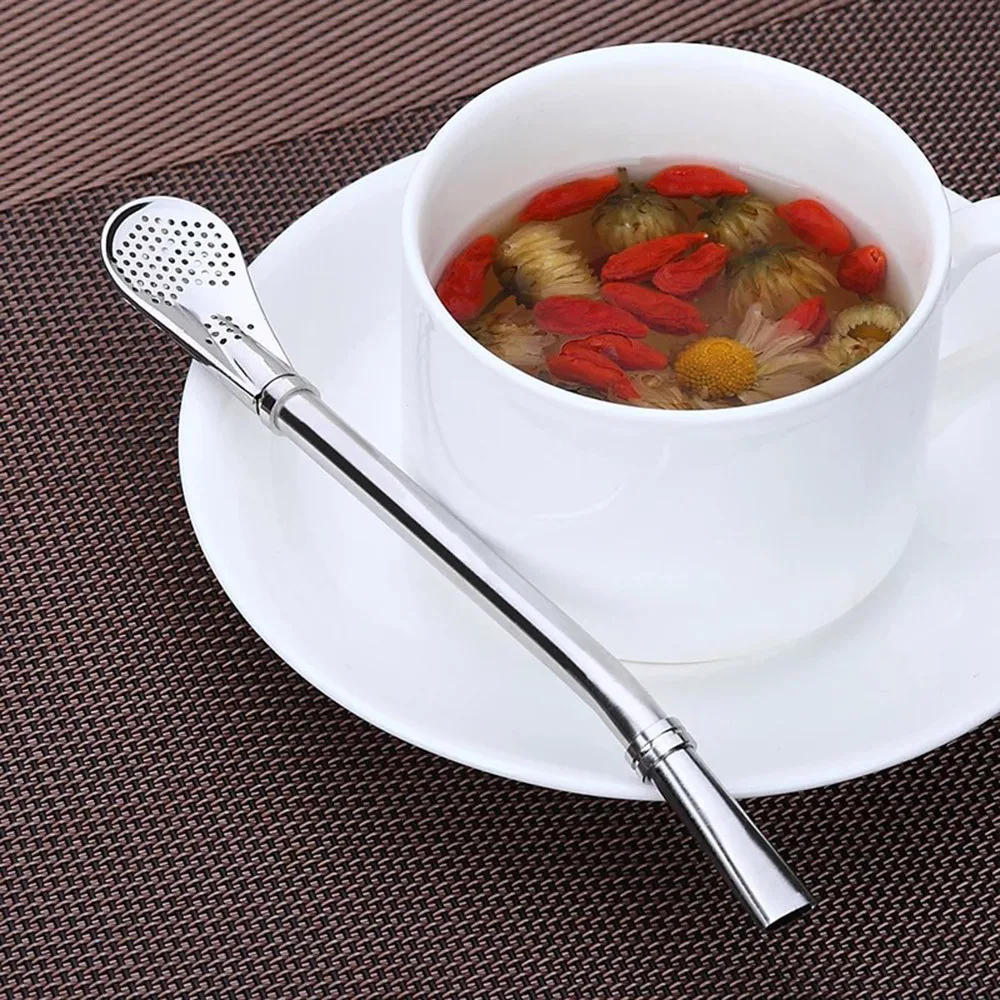 Pro Tea Stainless Steel Drinking Yerba Mate Straw Gourd Bombilla Filter Spoon Tools | Дом и сад