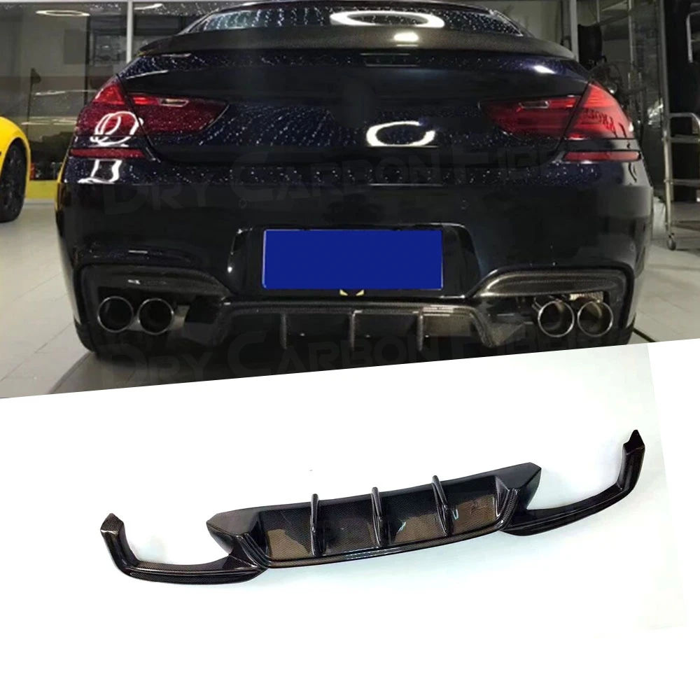 Углеродное волокно/FRP задний диффузор спойлер для BMW 6 серии F06 F12 F13 M Sport 2012-2016 ласты