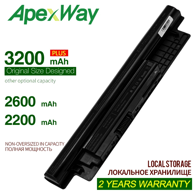 Аккумулятор ApexWay для ноутбука Dell N121Y 6K73M XCMRD YGMTN Inspiron 3721 3521 N3521 Series 3531 RP1F7 Latitude 3440