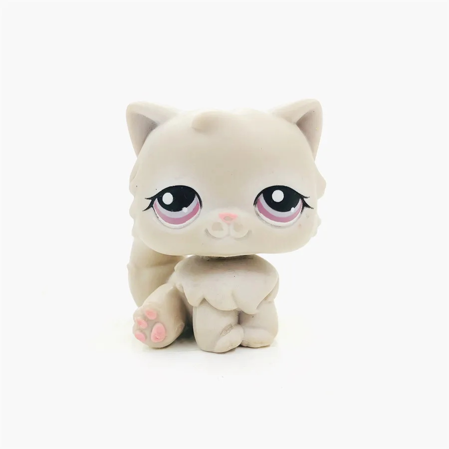 Новая игрушечная кошка, игрушка, черный, розовый, милый, с круглым лицом, кот, прекрасный Petshop, фигурки животных, маленькие куклы, игрушки - Цвет: Прозрачный