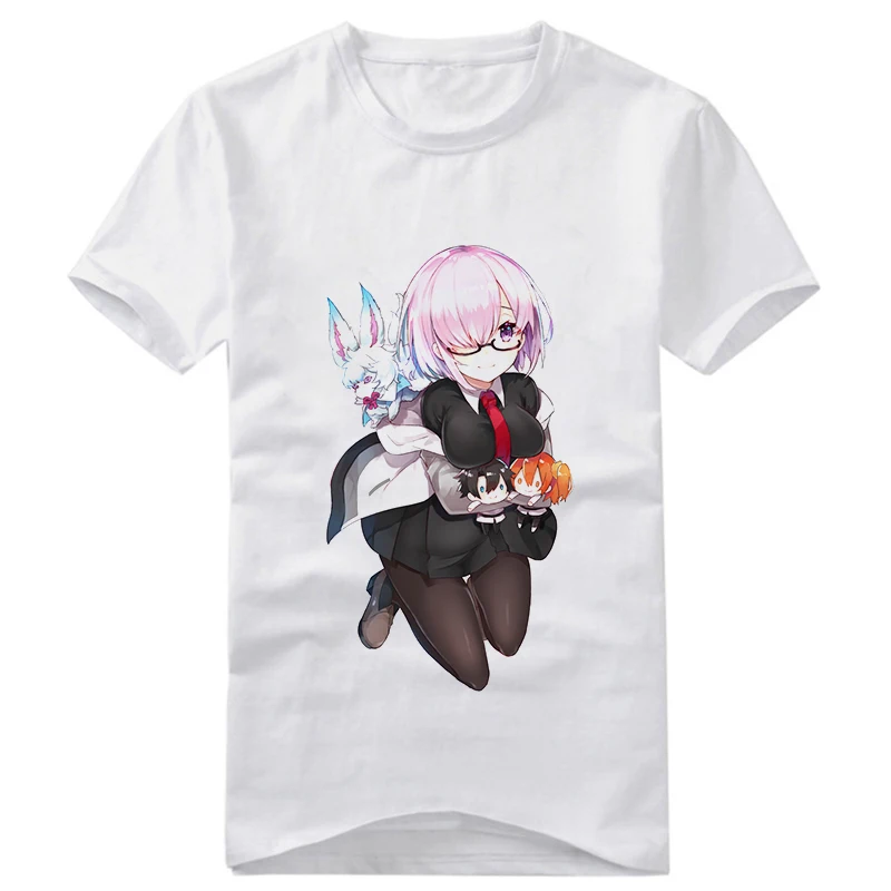 22 Аниме FGO Fate Grand Order футболка Astolfo Saber Mash Kyrielight унисекс Повседневная футболка с коротким рукавом карнавальный костюм футболка с принтом - Цвет: 22