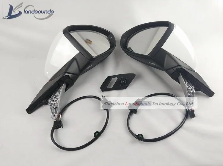 Landsounds Rear View Auto Folding Side Mirror Electric Folding Mirrors