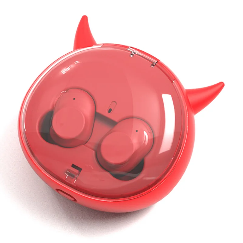 Tws Bluetooth наушники последняя версия для Ios и Android - Цвет: Red