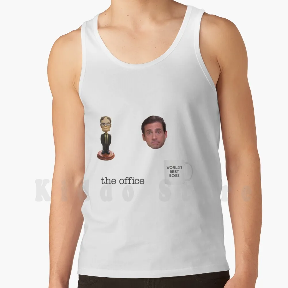 The Office Sticker Set Canotte Canottiere 100% Cotone Set The Office Romeo Schrute Genie Worlds Best Worlds Best