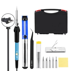 Fer à souder électrique à température réglable 80W 220V, outils de réparation de soudure, 110V LCD 