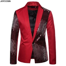 KLV,, пиджак, костюм, мужской, Повседневный, подходит, костюм, пэтчворк, пальто, куртка, с блестками, вечерние, свадебные, вечерние платья, vestidos fiesta boda 9916