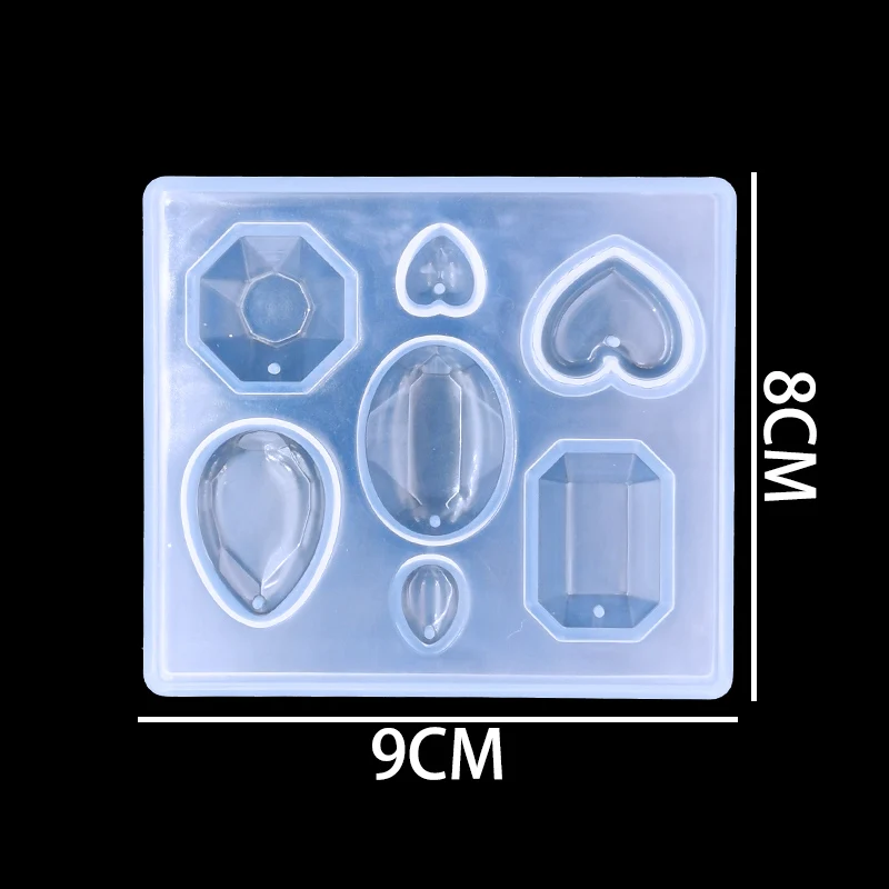 346 QIAOQIAO DIY 1 шт. мини миниатюрные украшения инструменты для торта ожерелье делая силиконовая форма DIY для творчества из пластика кулон декоративные формы - Цвет: 346